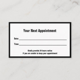 Tarjeta De Citas Plantilla de Office para Médicas profesionales