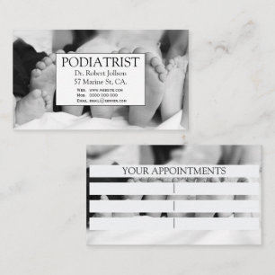 Tarjeta De Citas Podólogo Pies Quiropodista Médico Asistencia sanit