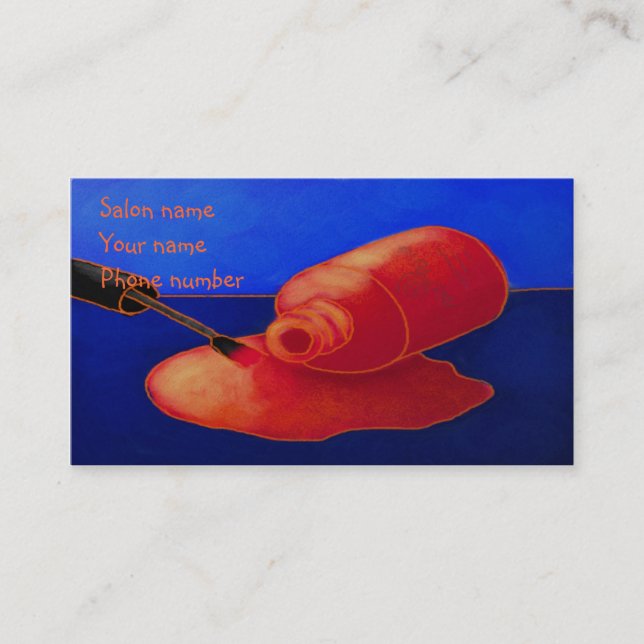 Tarjeta De Citas Polaco derramado (Anverso)