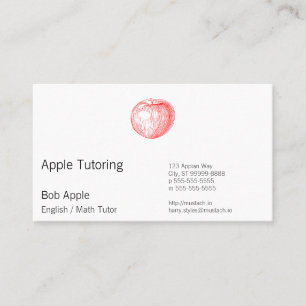 Tarjeta De Citas Prensa de copiar roja Apple de Apple de caramelo