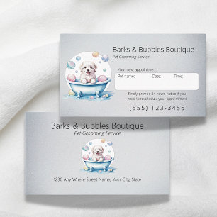 Tarjeta De Citas Profesional del cuidado de perros y mascotas