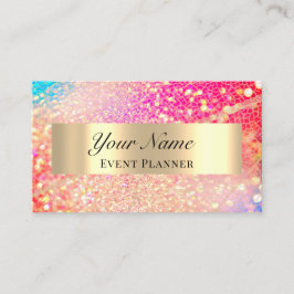 TARJETA DE CITAS PROFESIONAL EVENTO PLANNER MAKEUP ARTIST GOLD