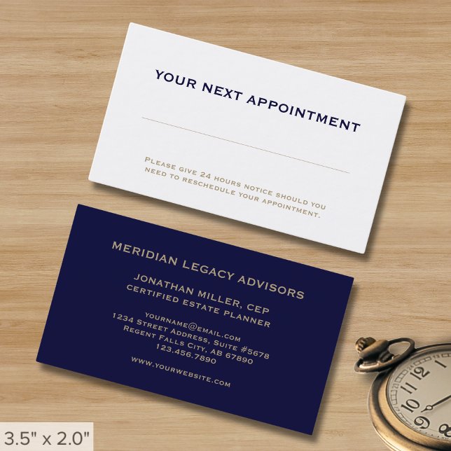 Tarjeta De Citas Profesional simple (Subido por el creador)