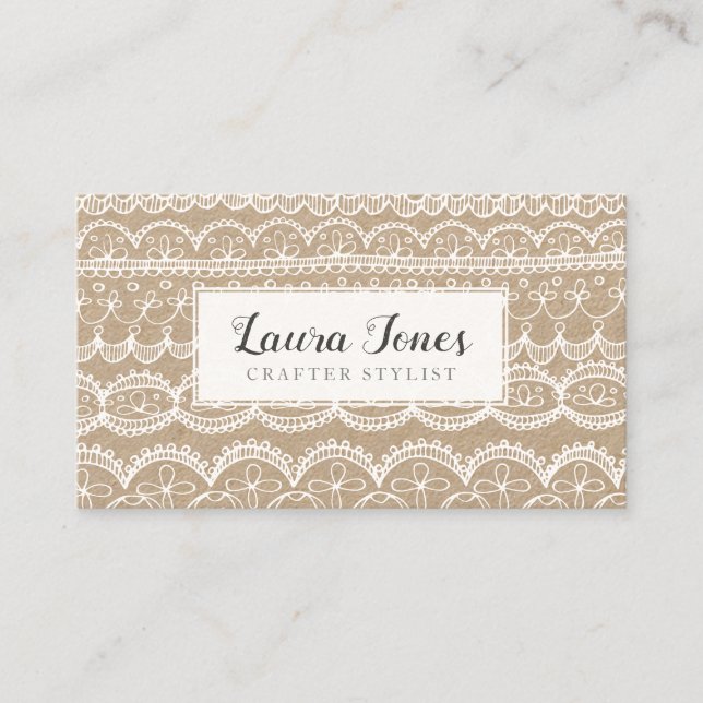 Tarjeta De Citas Publicidad de los bloggers dedicados a la artesaní (Anverso)