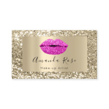 Purpurina DE LIPS DE BESO ROJO DE ARTISTA DE Oro