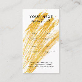 Tarjeta De Citas Purpurina elegante moderno de olas