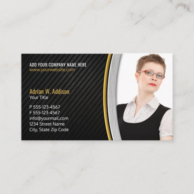 Tarjeta De Citas Real Estate Creative Photo Modern Insurance Agent (Anverso)