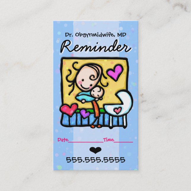 Tarjeta De Citas Recordatorio de (Anverso)