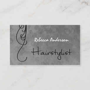 Tarjeta De Citas Recordatorio de nombramiento de Silver Hairstylist