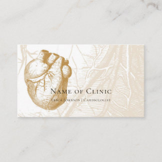 Tarjeta De Citas Recordatorio del cardiólogo cardíaco humano de la