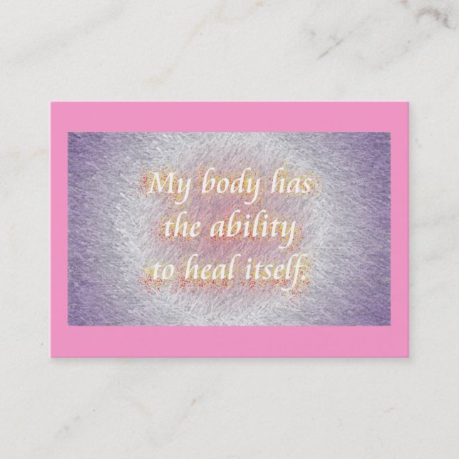 Tarjeta De Citas Recordatorio diario - capacidad (Anverso)