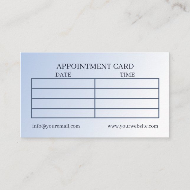 Tarjeta De Citas Reflexología Blue Lotus Flower Moon Multi (Reverso)