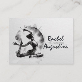 Tarjeta De Citas Reyes de yoga de color de agua Reiki de una punta 