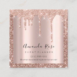 Tarjeta De Citas Rosa del planificador de eventos de artistas de ma