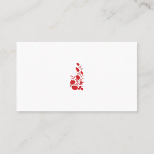 Tarjeta De Citas Rosa Madder, diseño floral de Thunderbird