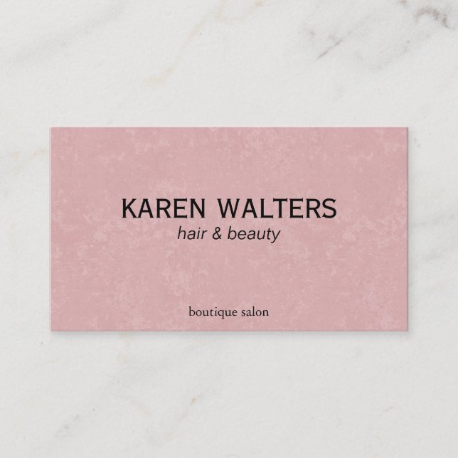 Tarjeta De Citas Rosa/negro (tarjeta de cita) (Anverso)