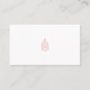 Tarjeta De Citas Rosa podrido, caoba exuberante, diseño decorativo