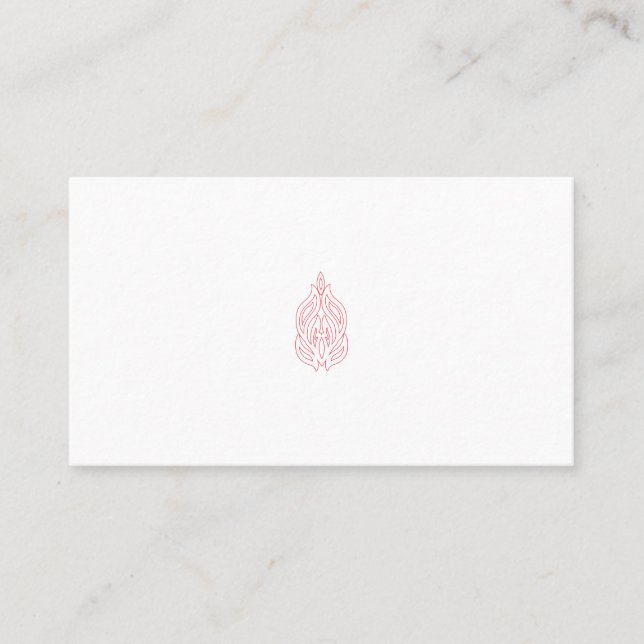 Tarjeta De Citas Rosa podrido, caoba exuberante, diseño decorativo (Anverso)