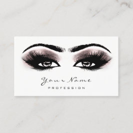 Tarjeta De Citas Rosa profundo Purpurina maquillador artista Lash B