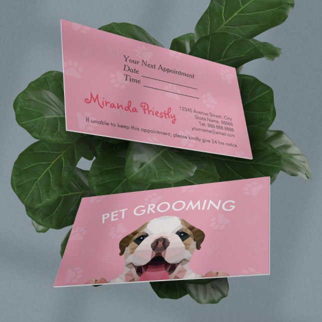 Tarjeta De Citas Salon de belleza alimenticia para perros con bajo  (Subido por el creador)