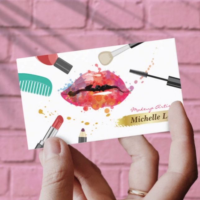Tarjeta De Citas Salón De Belleza Lashes Bar Artista De Maquillaje (Subido por el creador)