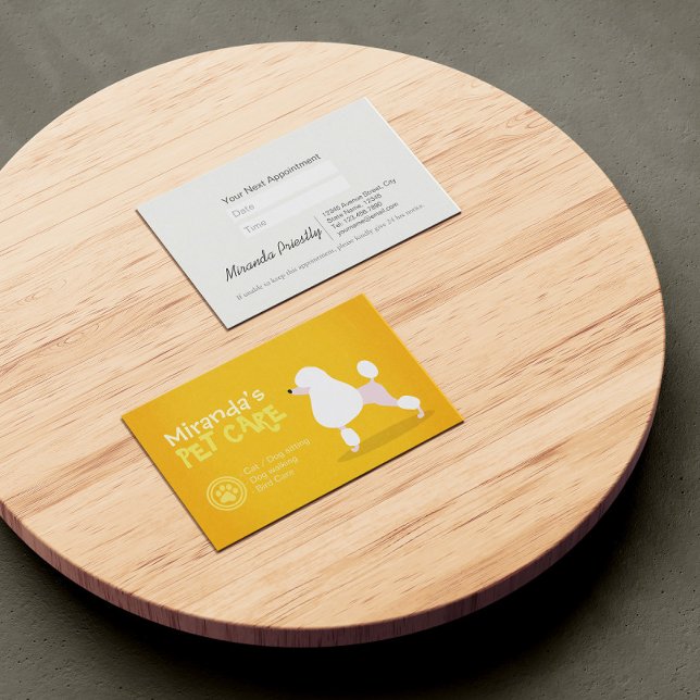 Tarjeta De Citas Salón de belleza y baño para mascotas (Subido por el creador)