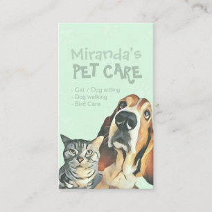 Tarjeta De Citas Salón de belleza y baño para mascotas