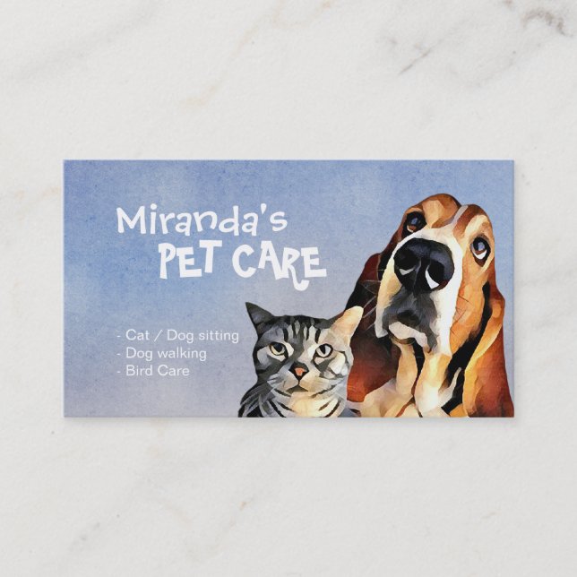 Tarjeta De Citas Salón de belleza y baño para mascotas (Anverso)