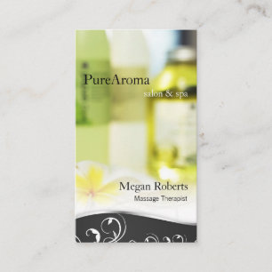 Tarjeta De Citas Salón del masaje del cuidado de piel del balneario