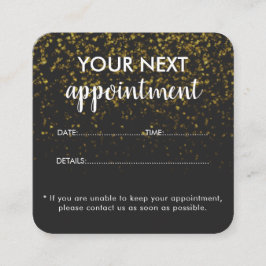 Tarjeta De Citas Salón Moderno Elegante De Belleza Blanca