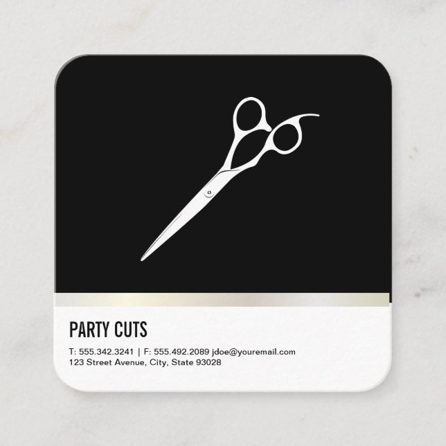 Tarjeta De Citas Salon Shears (Tarjeta de cita) (Anverso)