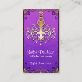 Tarjeta De Citas Salón sofisticado moderno con clase del diseñador