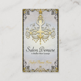 Tarjeta De Citas Salón sofisticado moderno del diseñador del oro