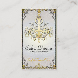 Tarjeta De Citas Salón sofisticado moderno del diseñador del oro