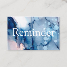 Tarjeta De Citas *~* Salon & Spa Blue Resumen Moda artística