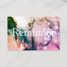 Tarjeta De Citas *~* Salon & Spa Moda artística rosa abstracta rosa