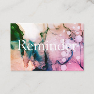 Tarjeta De Citas *~* Salon & Spa Moda artística rosa abstracta rosa