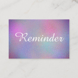 Tarjeta De Citas *~* Salón y Spa Relieve metalizado irlandés Arcoir