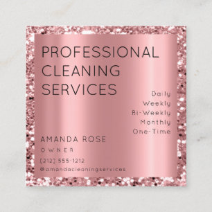 Tarjeta De Citas Servicio de limpieza profesional Residencia Rosa O