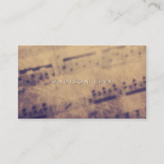 Tarjeta De Citas Sheet Music Grunge Teacher Musician Player