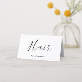 Tarjeta De Citas Simple elegant business light beauty salon