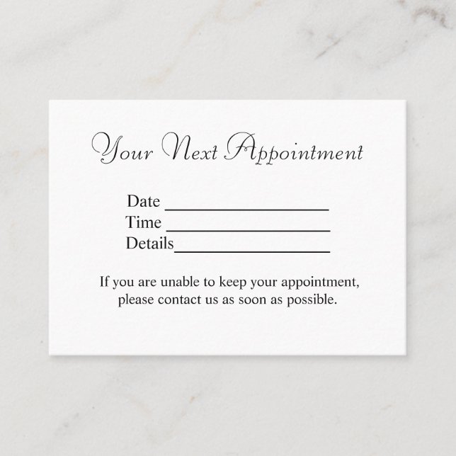 Tarjeta De Citas simple mínimo añadir el nombre imágenes de texto n (Anverso)