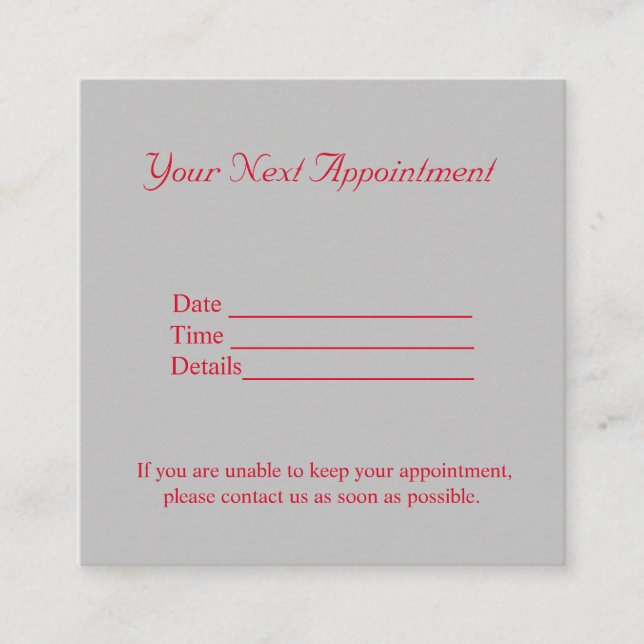 Tarjeta De Citas simple mínimo añadir el nombre imágenes de texto n (Anverso)