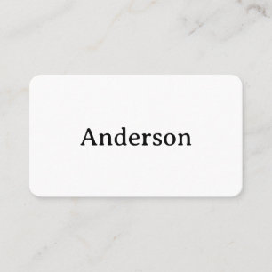 Tarjeta De Citas Simple Professional Redondeada 3,5" x 2,0" Plana