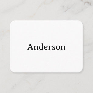 Tarjeta De Citas Simple Professional Redondeada 3.5" x 2.5" Plana