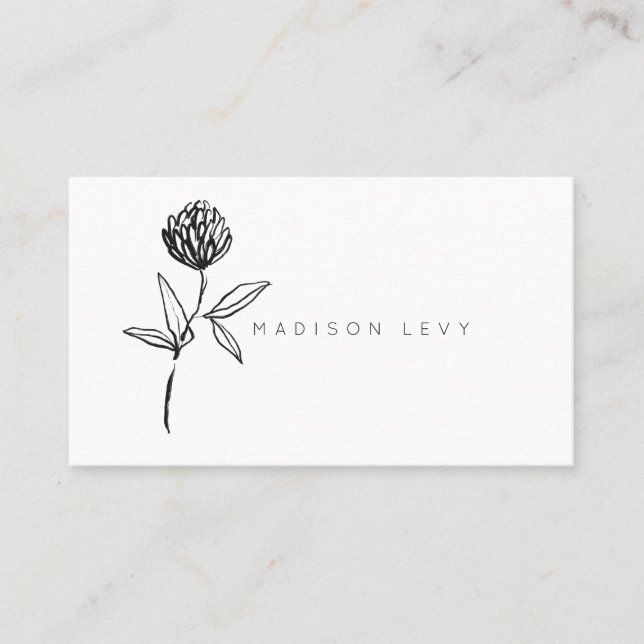 Tarjeta De Citas Simple Tinta Moderna Empresa nativa de artesanos n (Anverso)