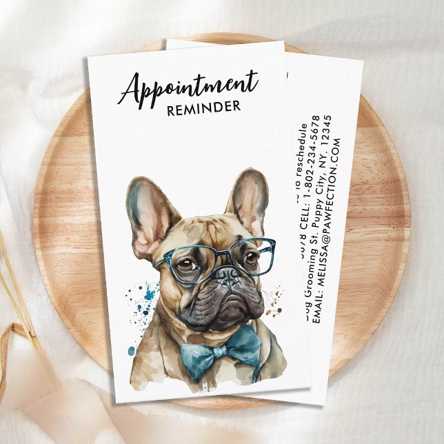 Tarjeta De Citas Sitter Mascota Perro Groomer Personalizado Bulldog (Subido por el creador)