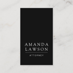 Tarjeta De Citas Sleek Black (cita)