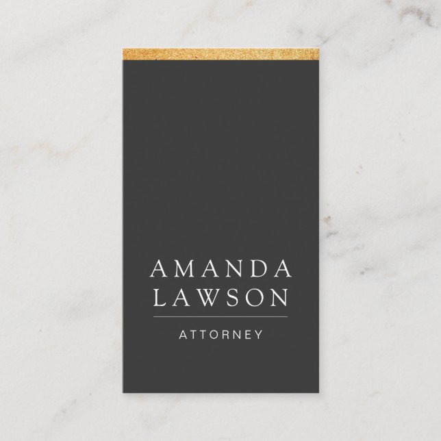 Tarjeta De Citas Sleek Gray (cita) (Anverso)