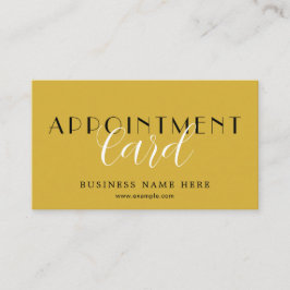 Tarjeta De Citas Sleek Professional Appointment Card for Scheduling
